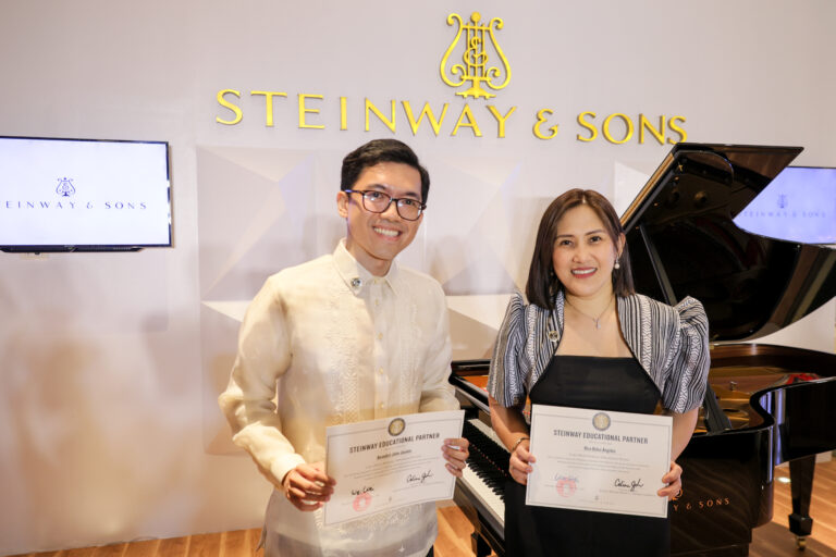 Steinway Teacher and Educational Partners Philippines Benedict Jasmin and Rica Delos Angeles